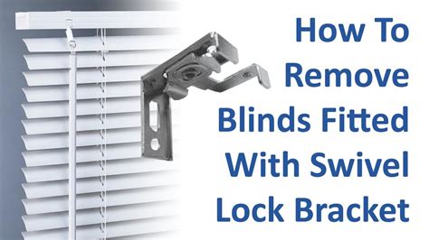 removing mini blinds from brackets